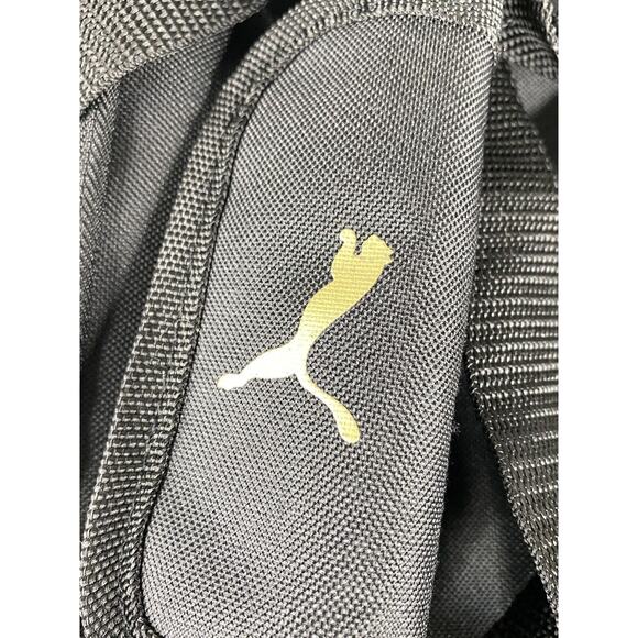 NEW PUMA Unisex Child Evercat Transformation Sports Duffel Bag Black Gold - Picture 13 of 16